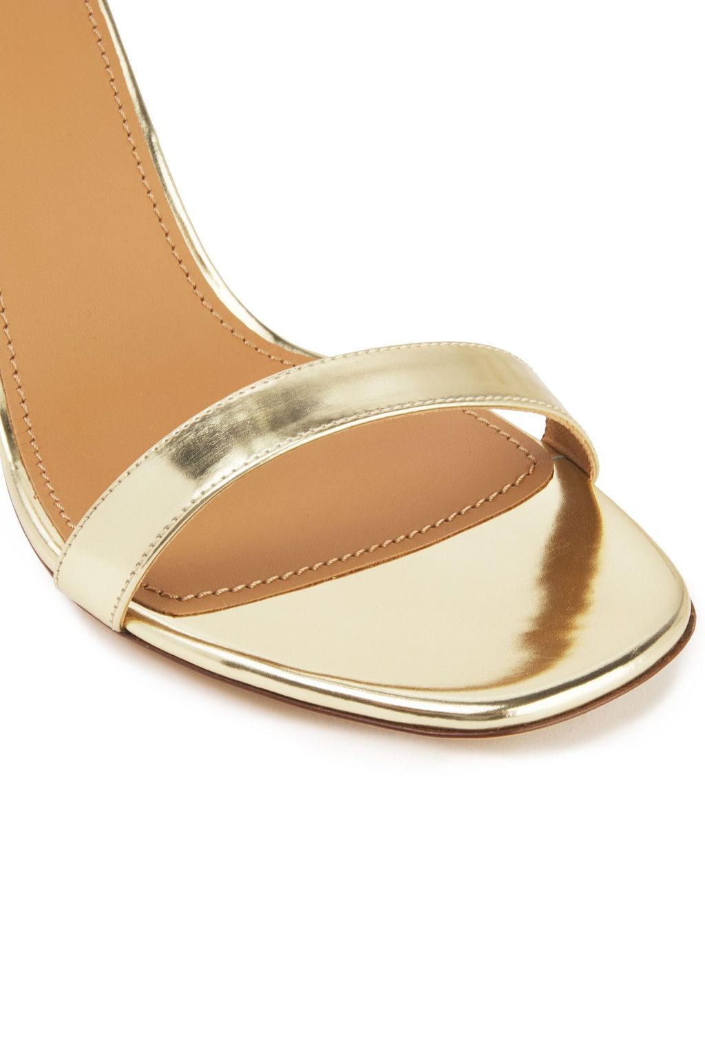 MANSUR GAVRIEL Metallic leather sandals