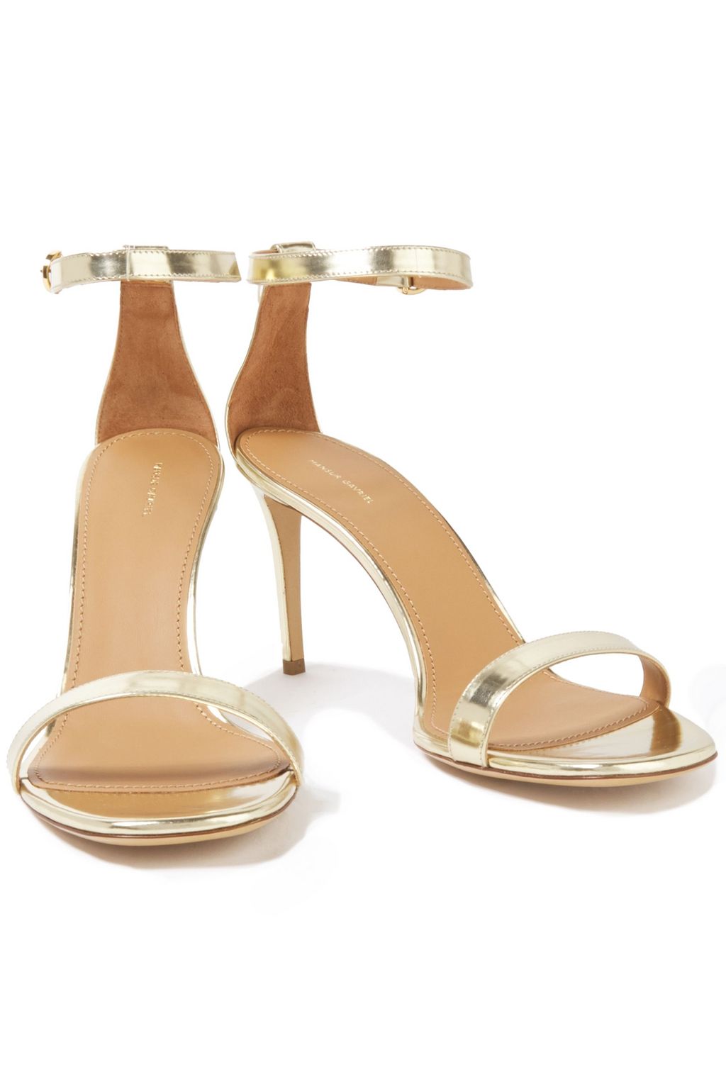 MANSUR GAVRIEL Metallic leather sandals