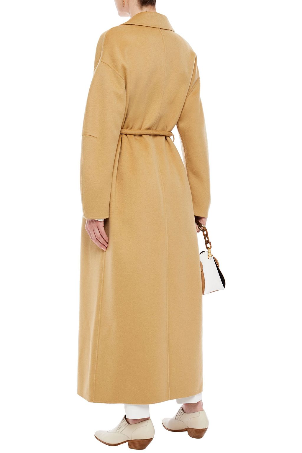 NANUSHKA Loane belted wool and silk-blend felt coat