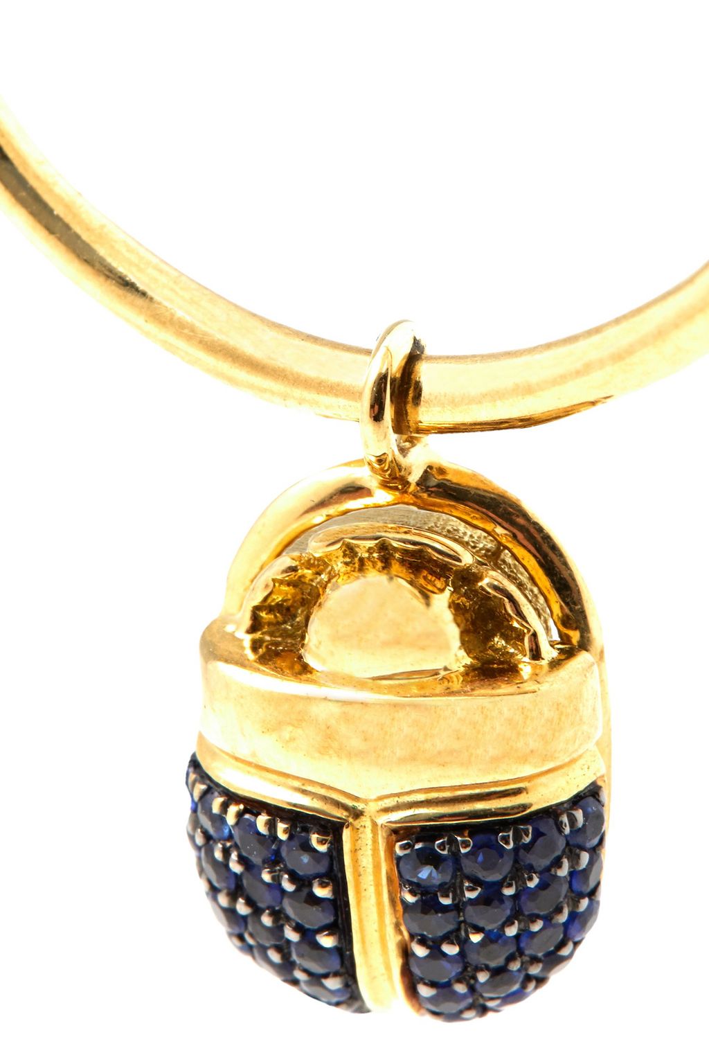 PAMELA LOVE 18-karat gold sapphire earrings