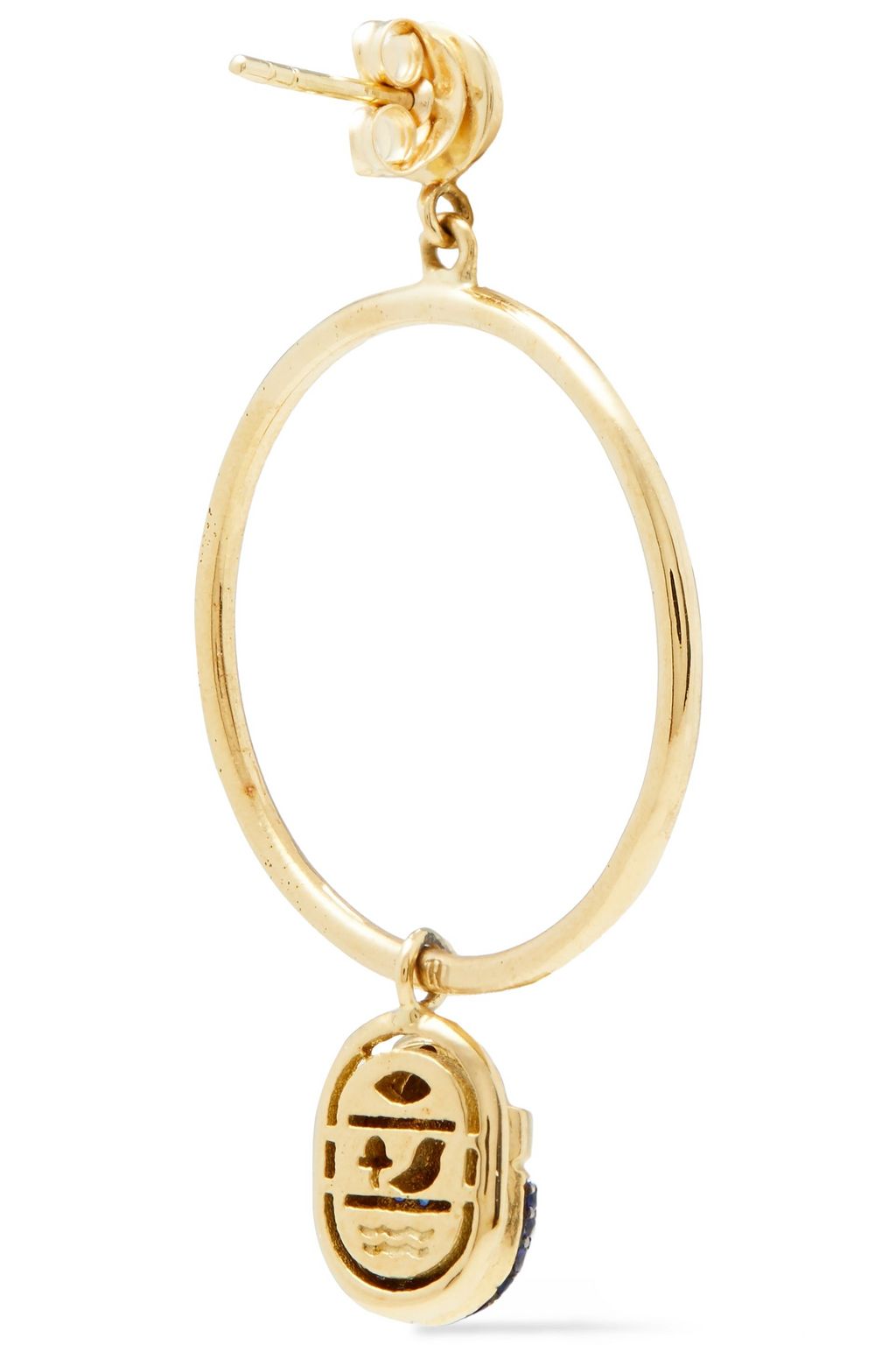 PAMELA LOVE 18-karat gold sapphire earrings