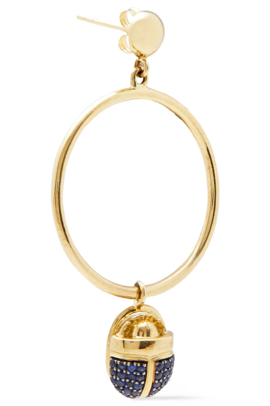 PAMELA LOVE 18-karat gold sapphire earrings