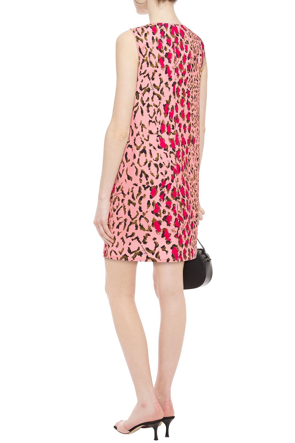 CAROLINA HERRERA + Rose Cumming leopard-print stretch-cotton mini dress