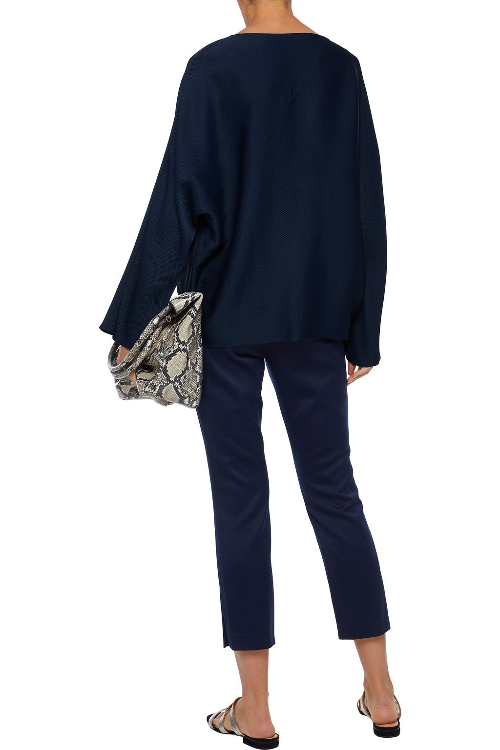 THE ROW Dylia basketweave sateen top