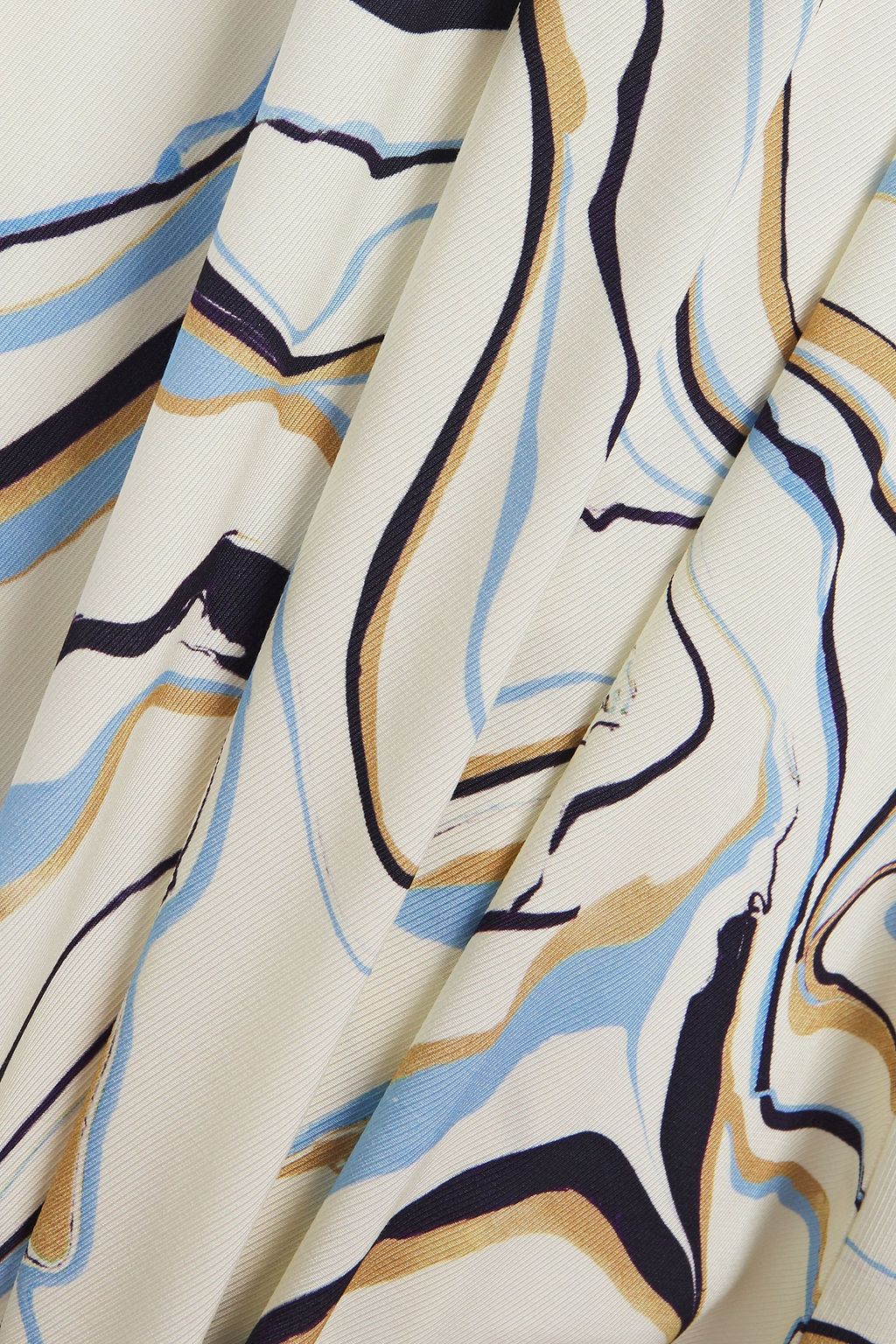 CHINTI & PARKER Belted printed twill midi dress