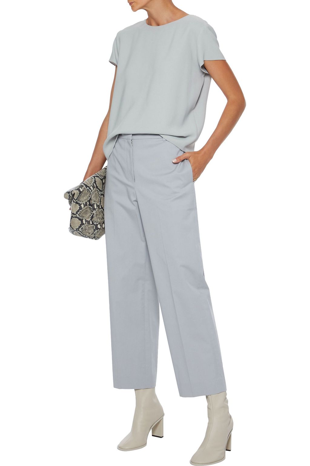 THE ROW Lola stretch-crepe top