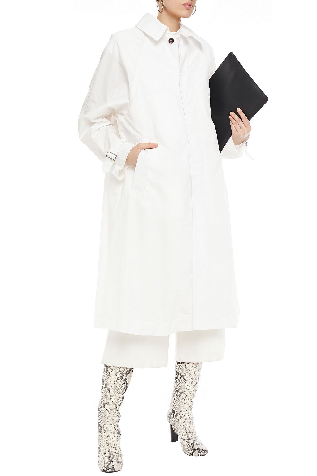 DEVEAUX Shell trench coat