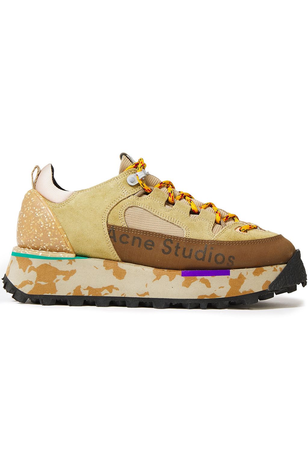 Multicolor Berton printed suede and 