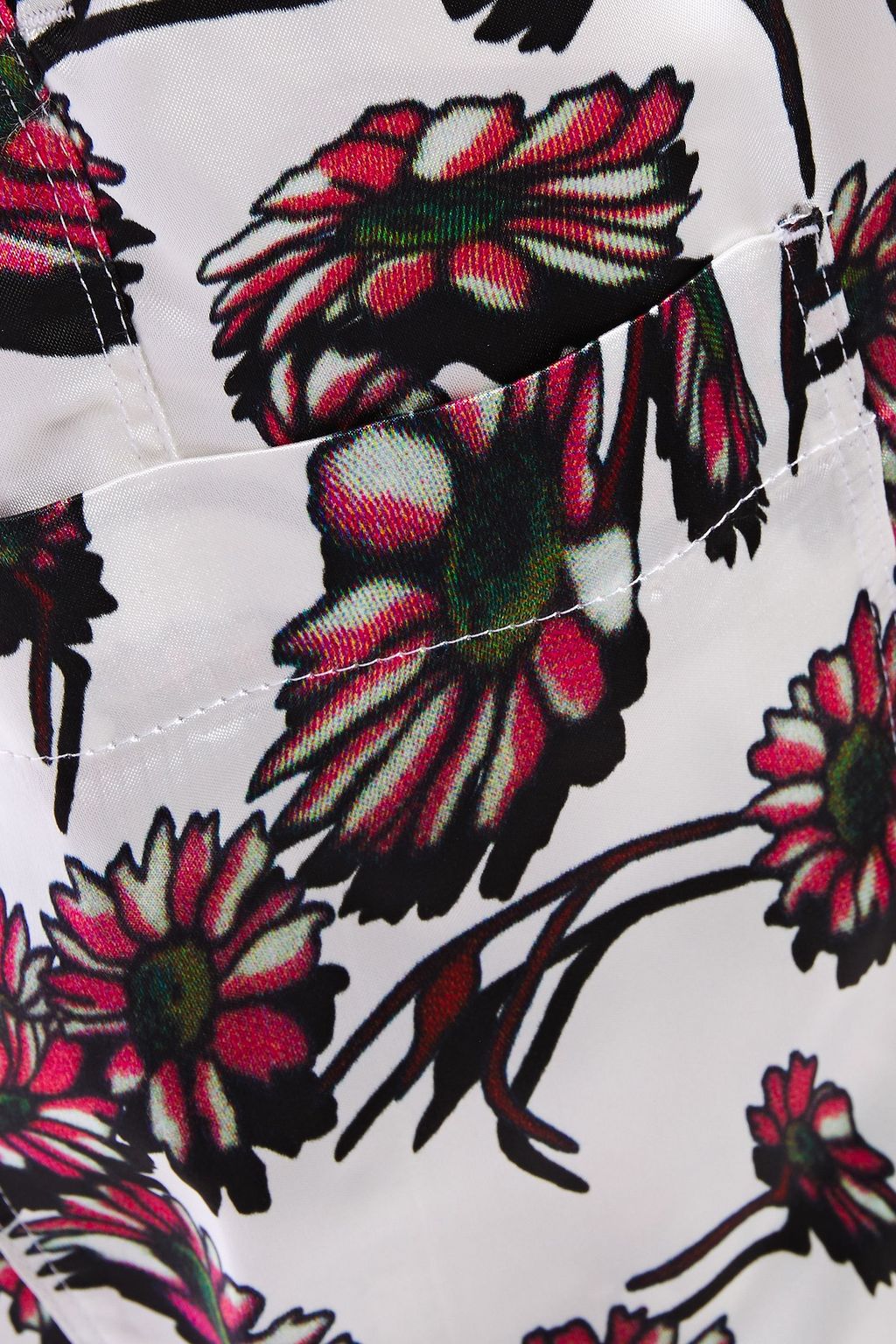 MM6 MAISON MARGIELA Floral-print satin wide-leg pants
