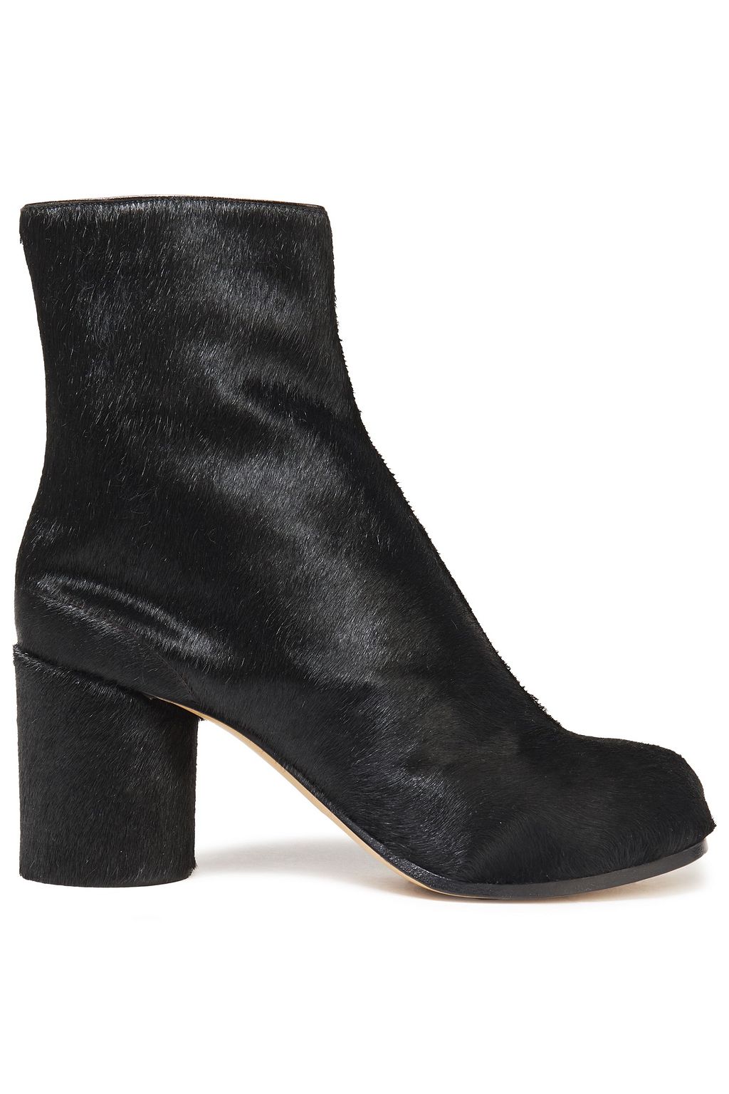 calf hair ankle boots