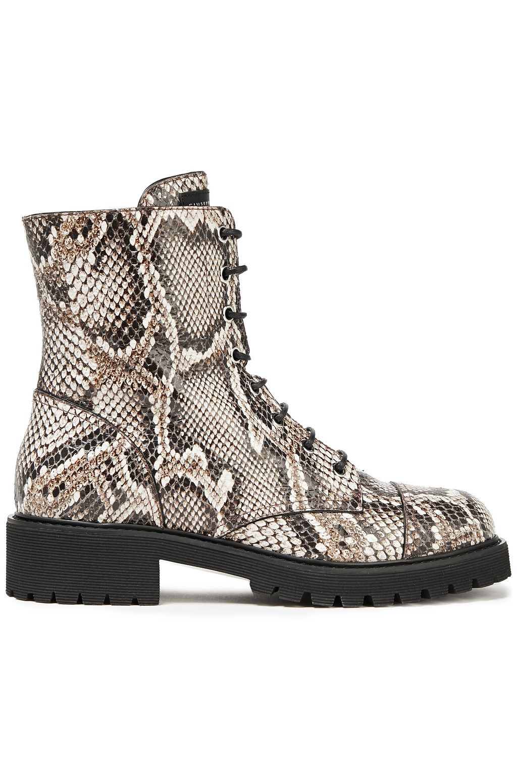 giuseppe zanotti leather combat boots