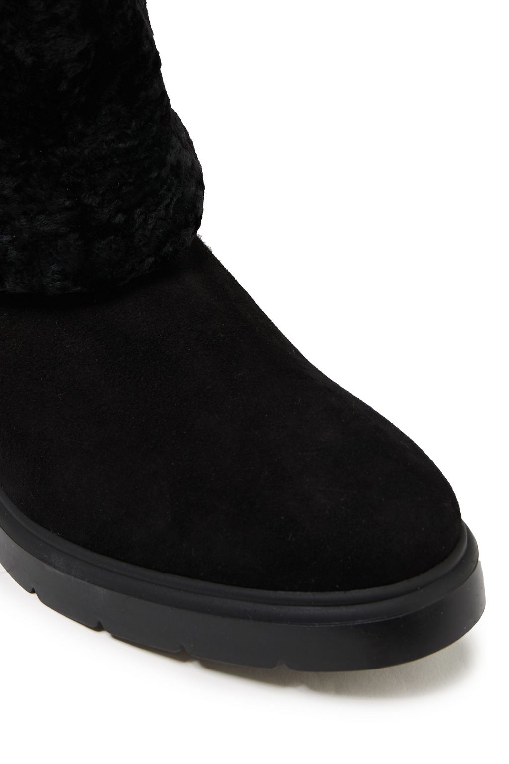 STUART WEITZMAN Luiza shearling-lined leather knee boots