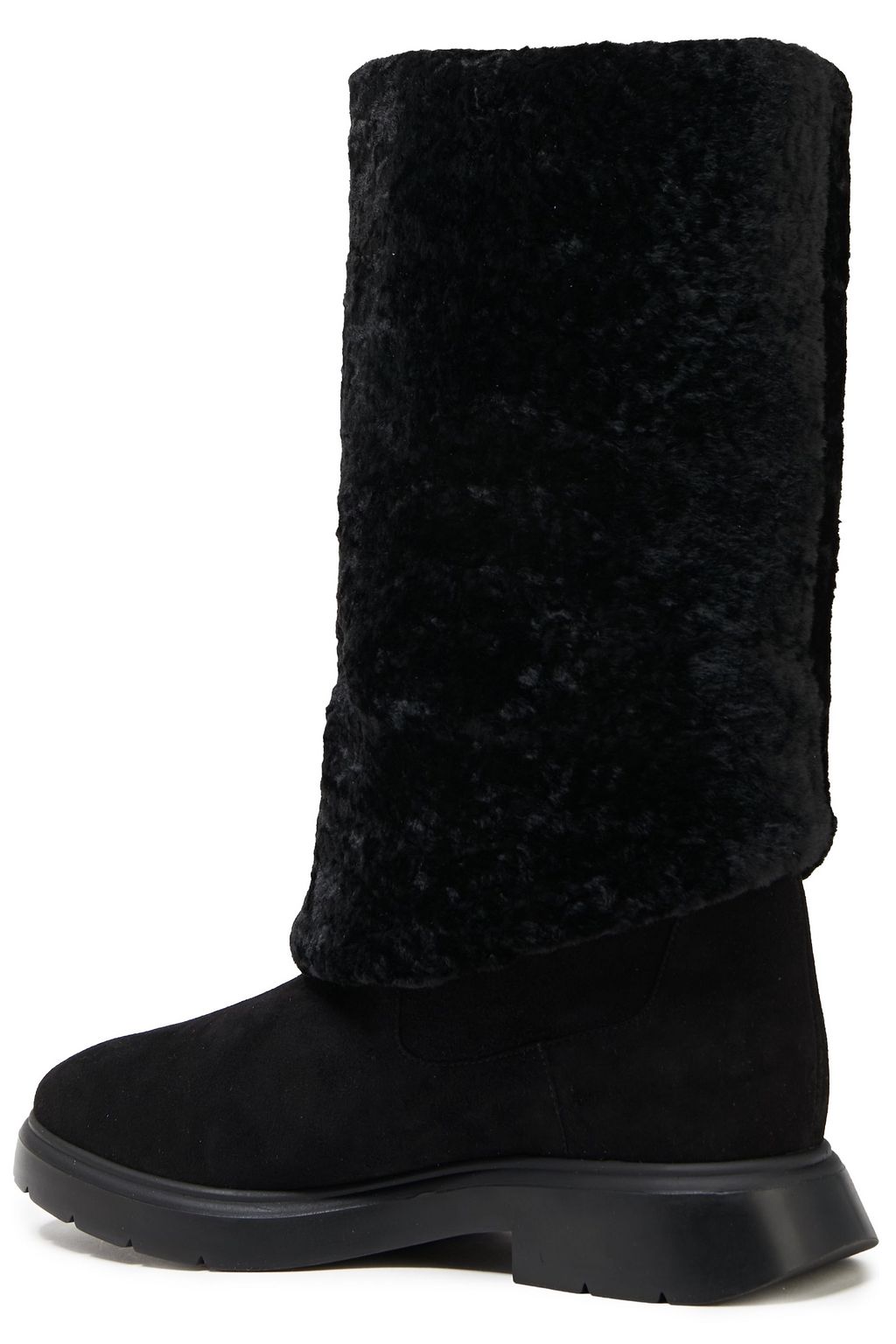 STUART WEITZMAN Luiza shearling-lined leather knee boots