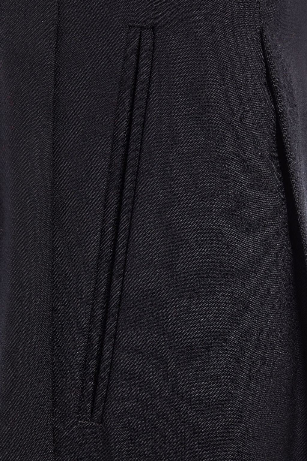 MAISON MARGIELA Pleated wool-blend twill straight-leg pants