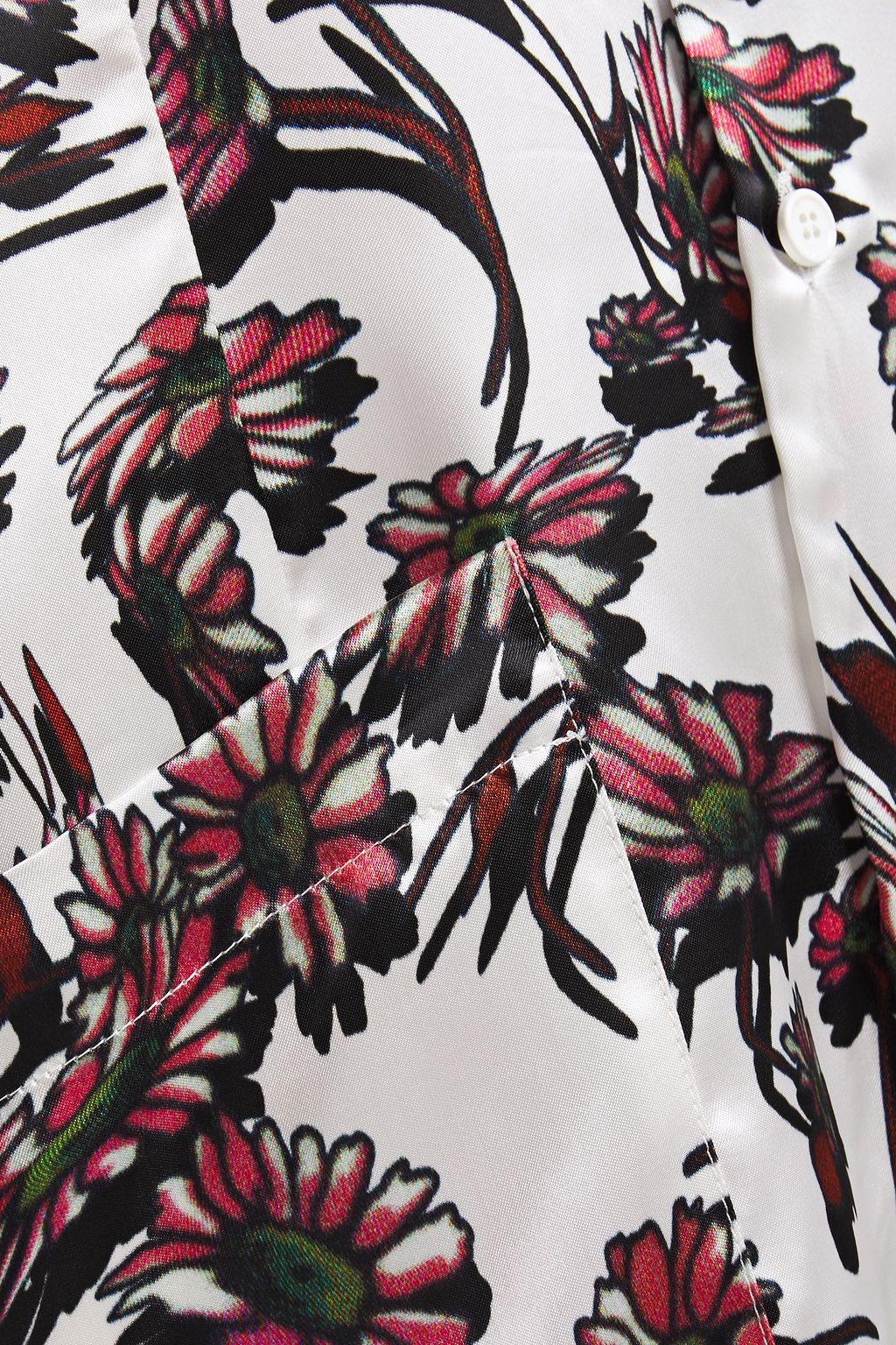 MM6 MAISON MARGIELA Floral-print satin shirt