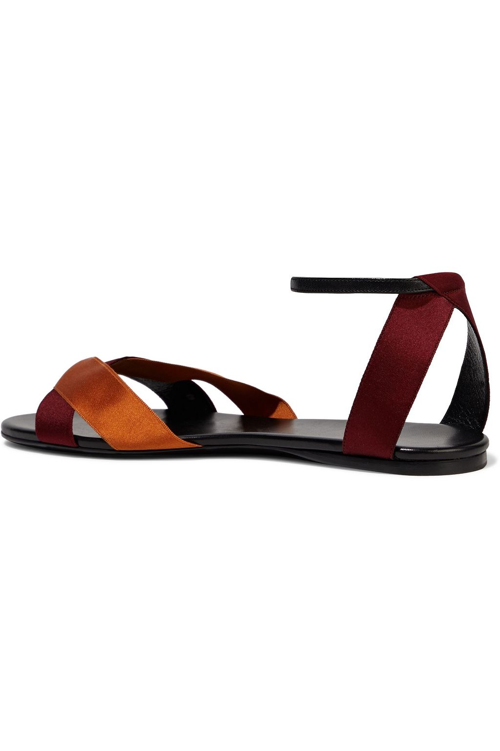 THE ROW Ribbons leather and satin sandals