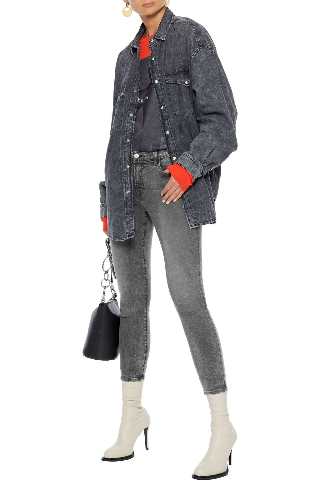 J BRAND Mid-rise skinny jeans
