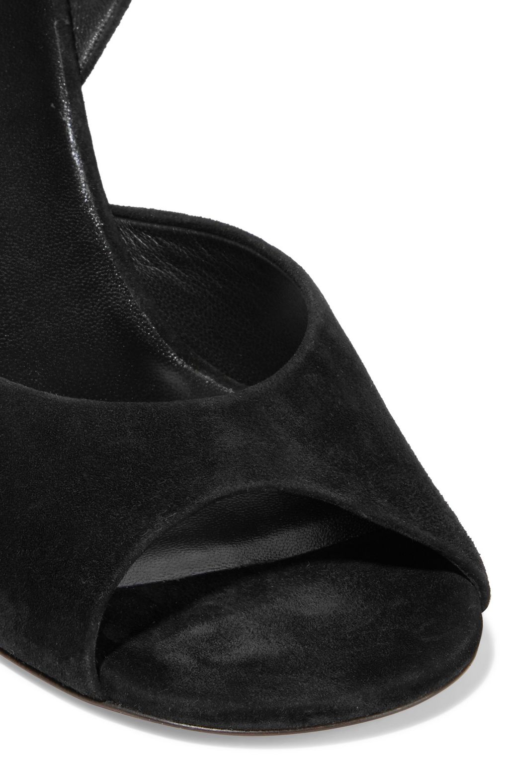 THE ROW Swing suede slingback sandals