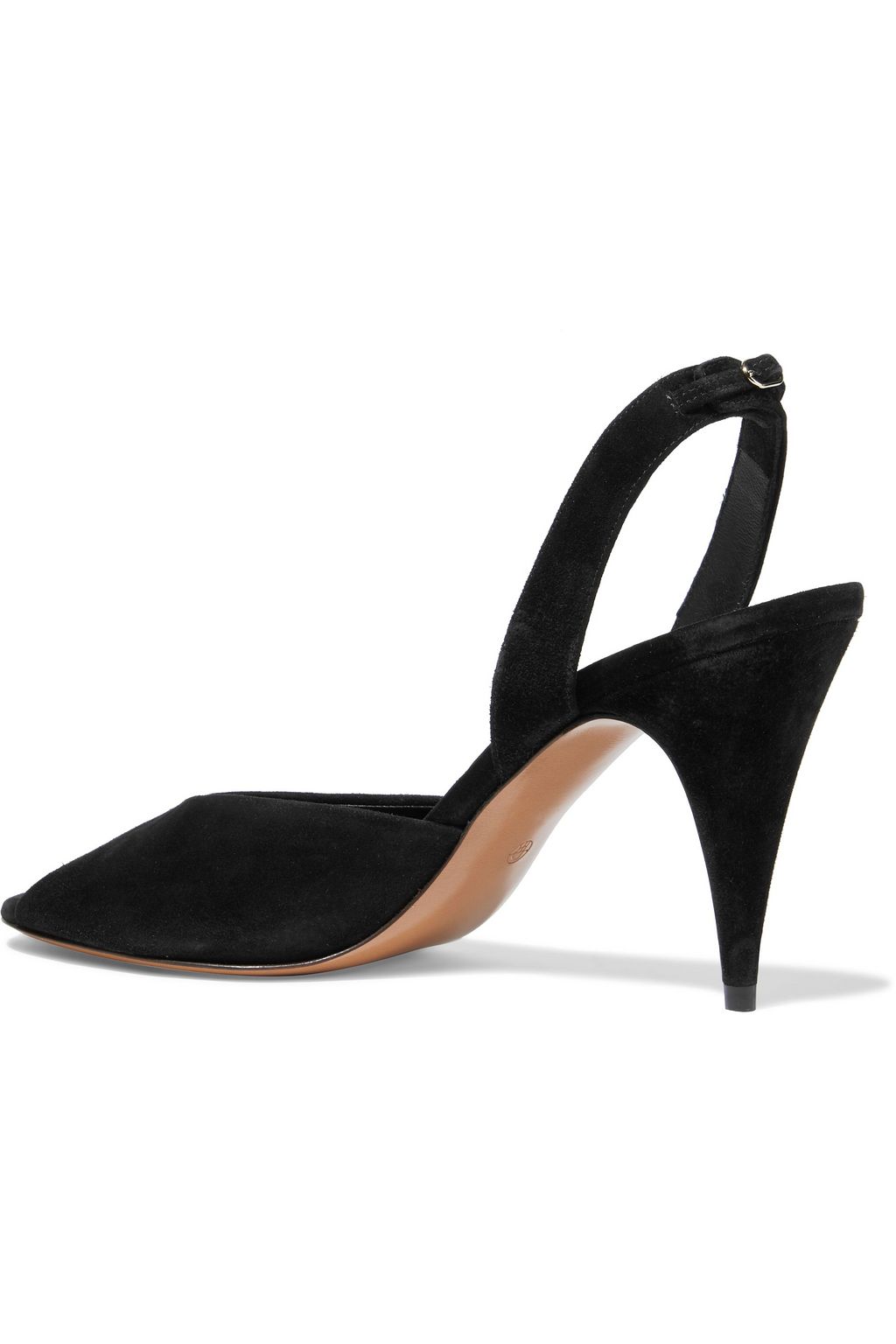 THE ROW Swing suede slingback sandals