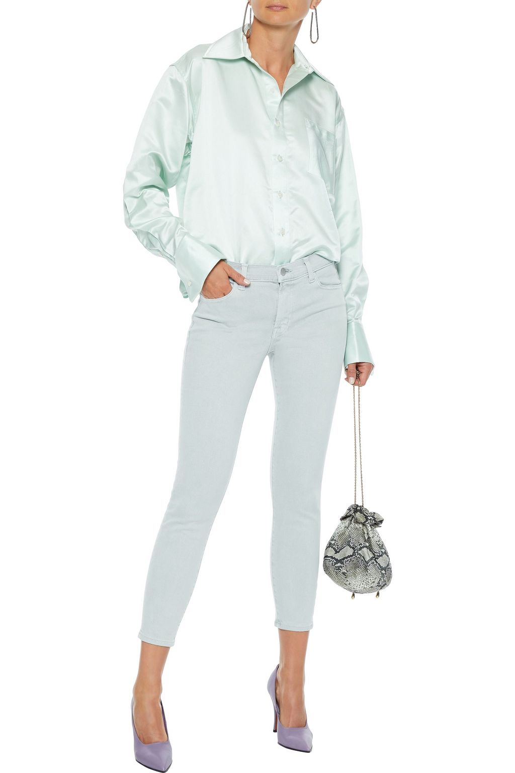 J BRAND Mid-rise skinny jeans