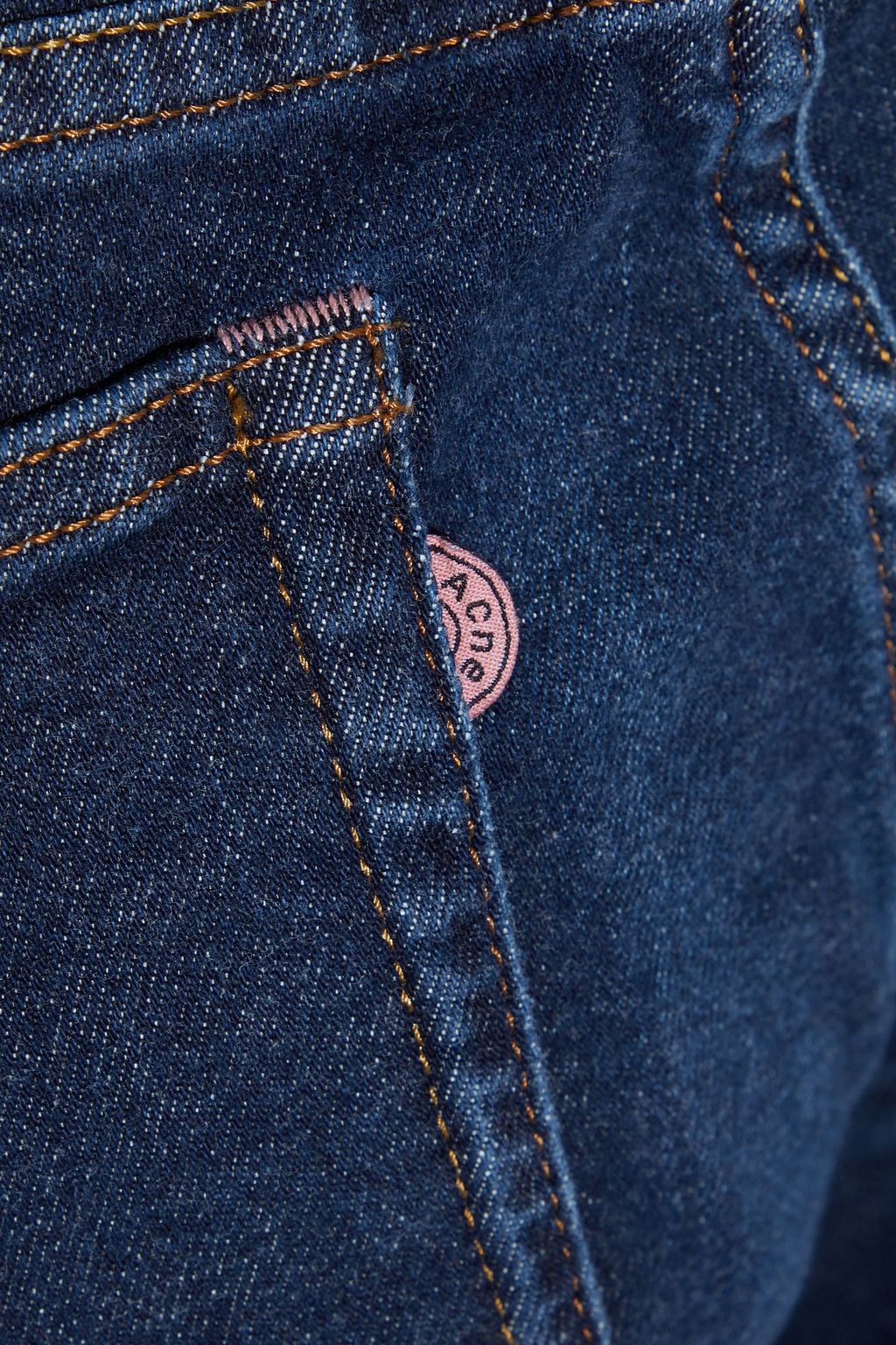 ACNE STUDIOS Climb faded mid-rise skinny jeans
