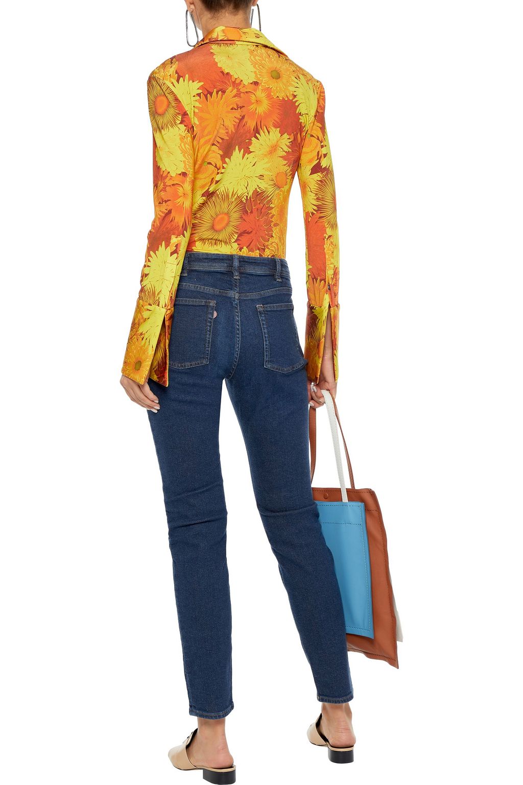 ACNE STUDIOS Climb faded mid-rise skinny jeans