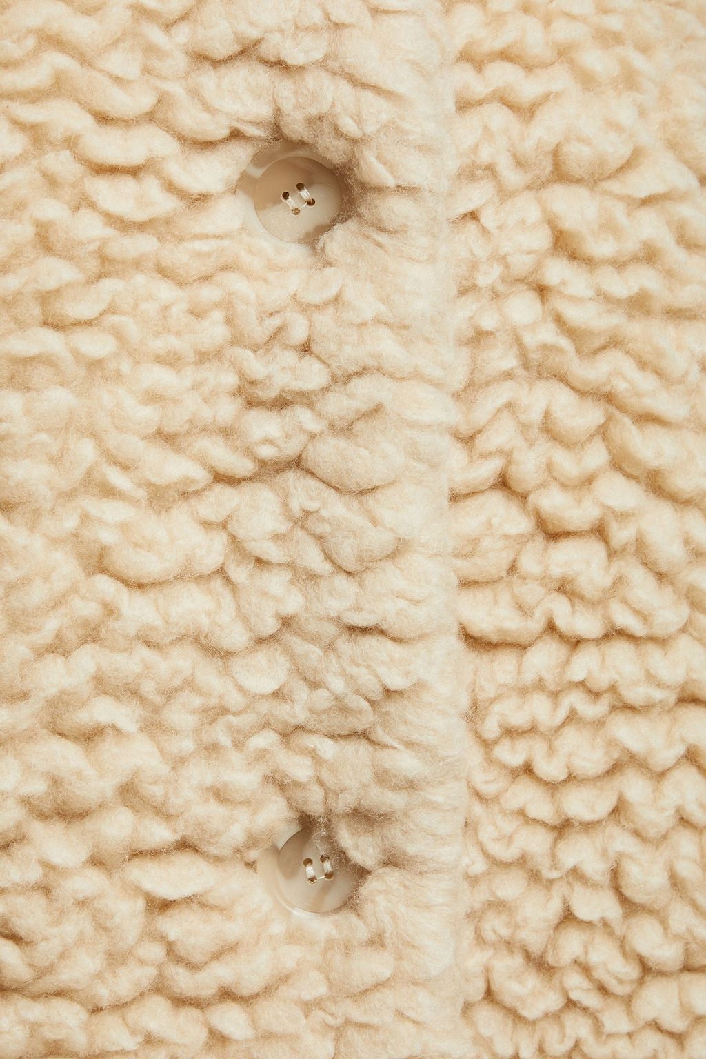MANSUR GAVRIEL Cashmere and silk-blend faux shearling coat