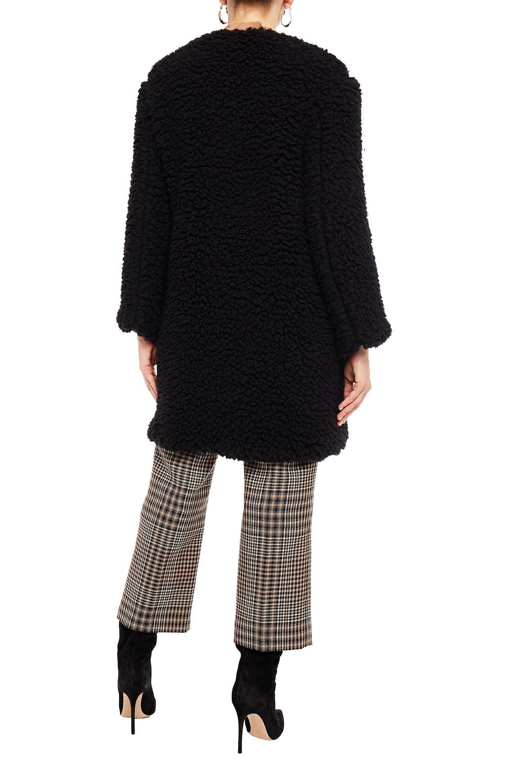 MANSUR GAVRIEL Cashmere and silk-blend faux shearling coat