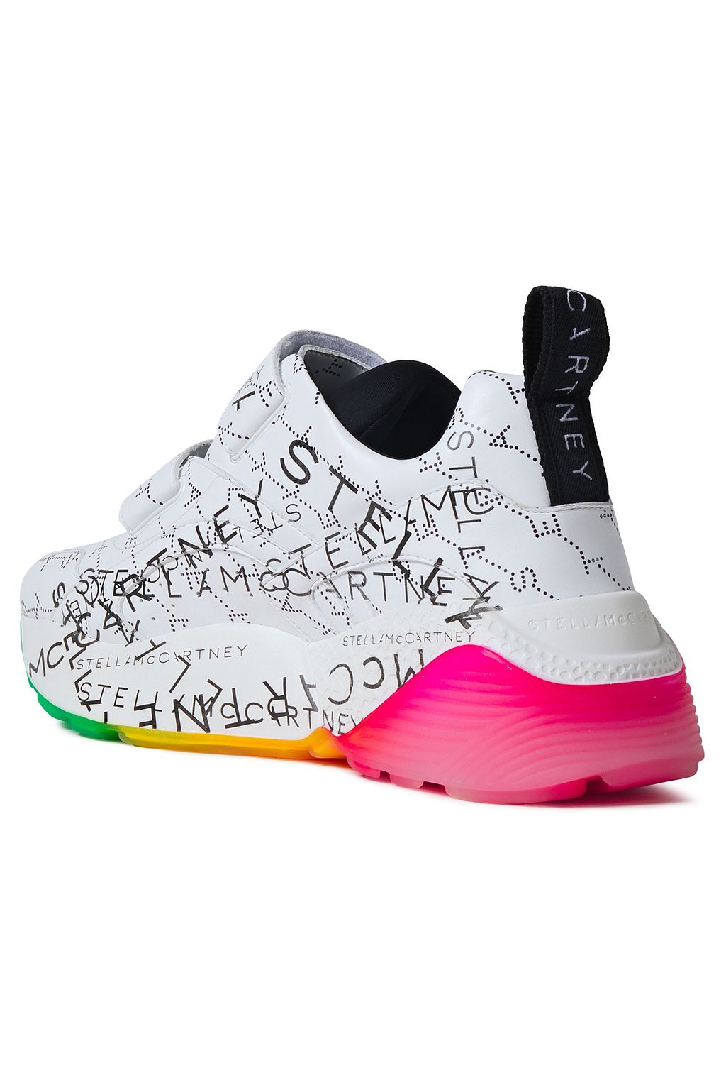 STELLA MCCARTNEY Eclypse logo-print faux leather exaggerated-sole sneakers