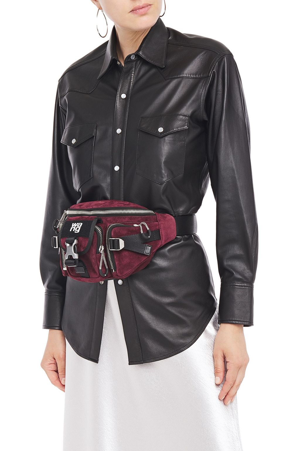ALEXANDER WANG Surplus leather and suede belt bag