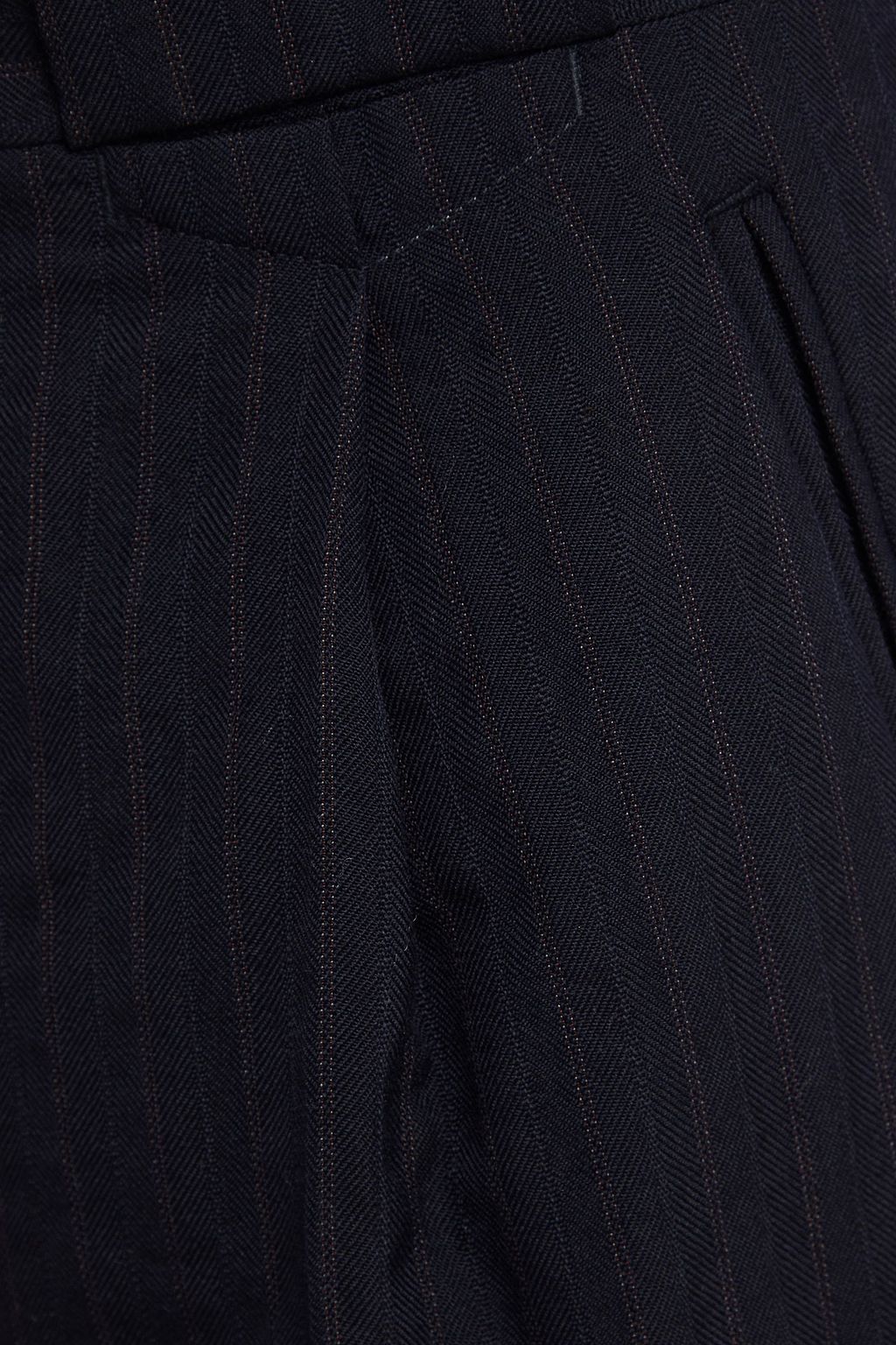 MAISON MARGIELA Pinstriped wool-twill straight-leg pants