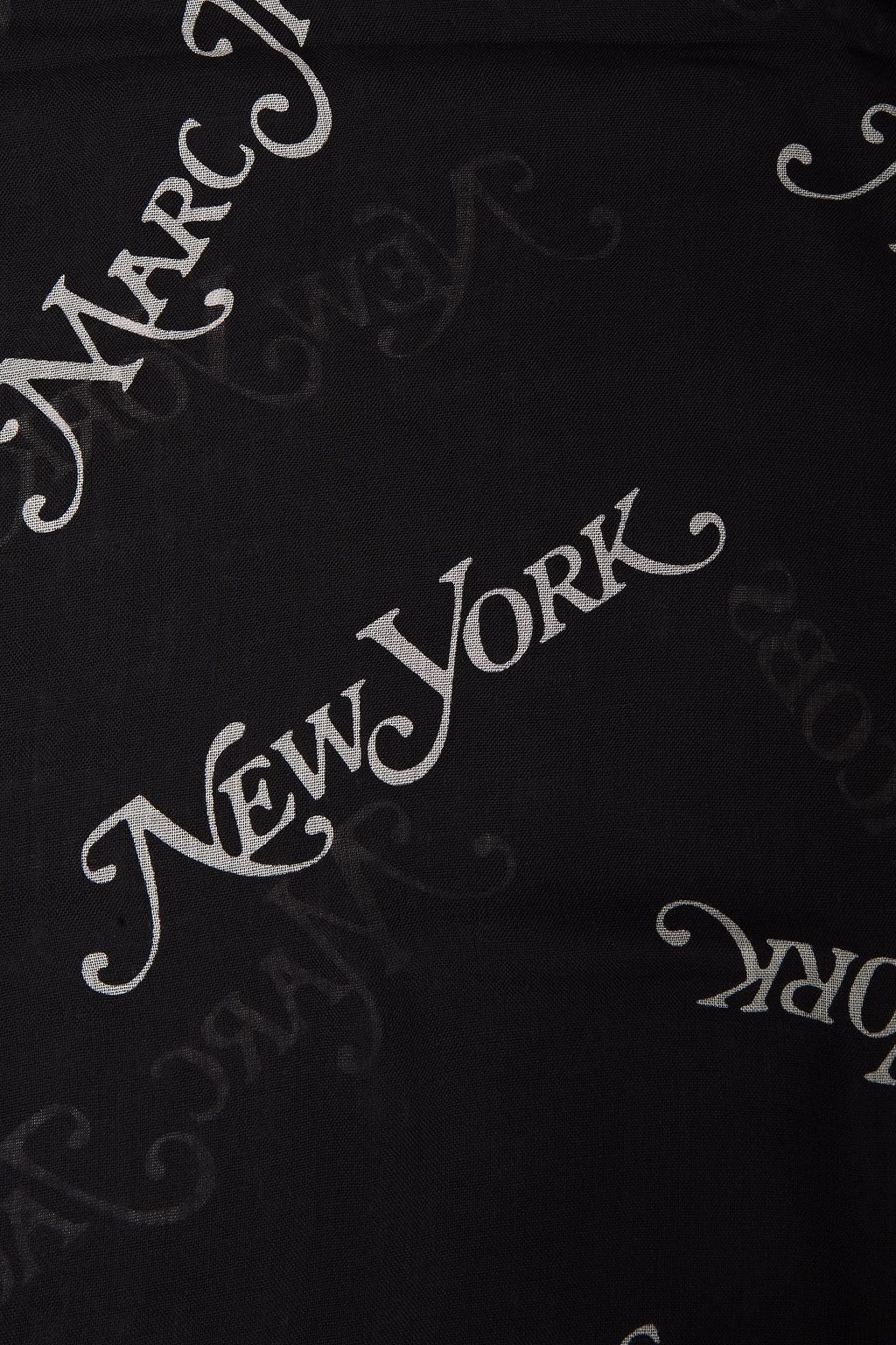 MARC JACOBS Frayed wool-gauze scarf