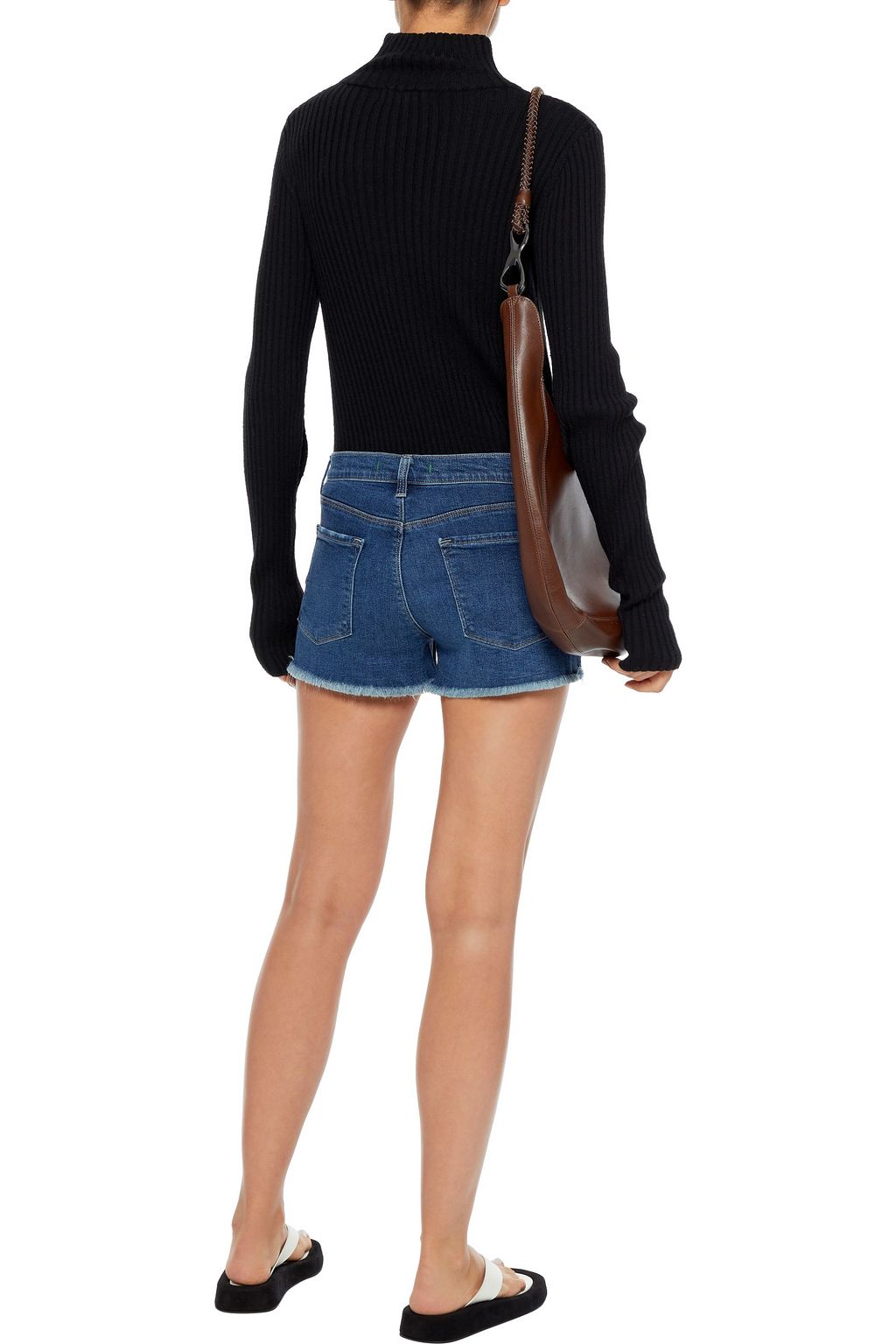 J BRAND 1044 distressed denim shorts