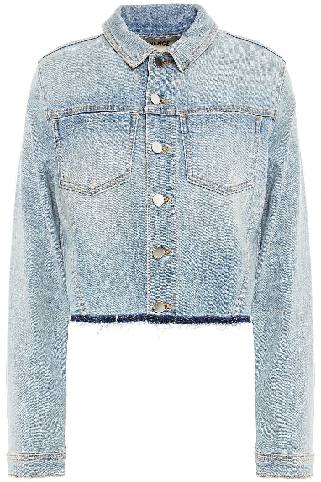 frayed denim jacket