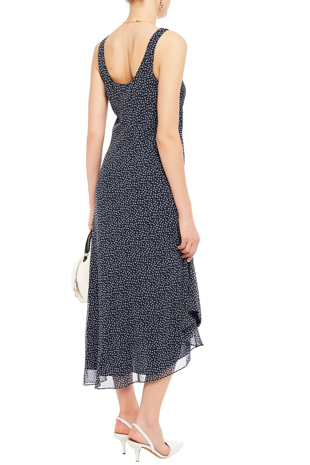 DIANE VON FURSTENBERG Talia asymmetric floral-print chiffon dress