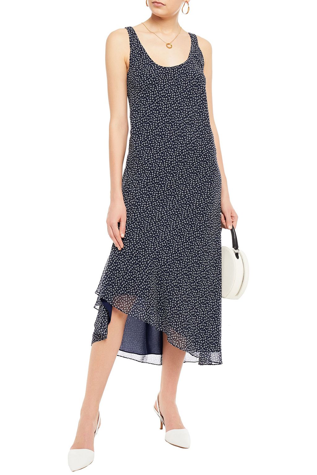 DIANE VON FURSTENBERG Talia asymmetric floral-print chiffon dress