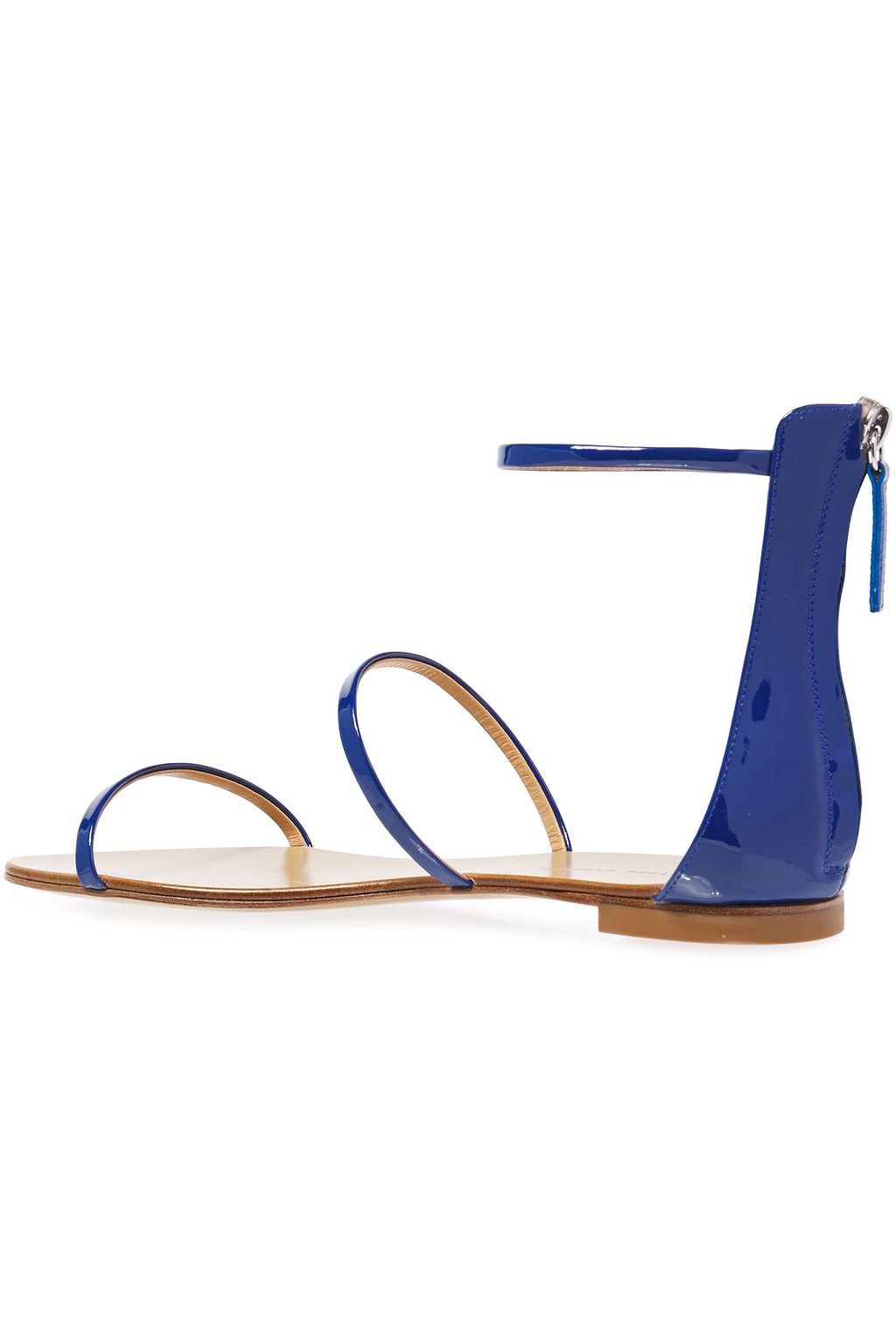 GIUSEPPE ZANOTTI صندل "رول 10" من الجلد اللامع