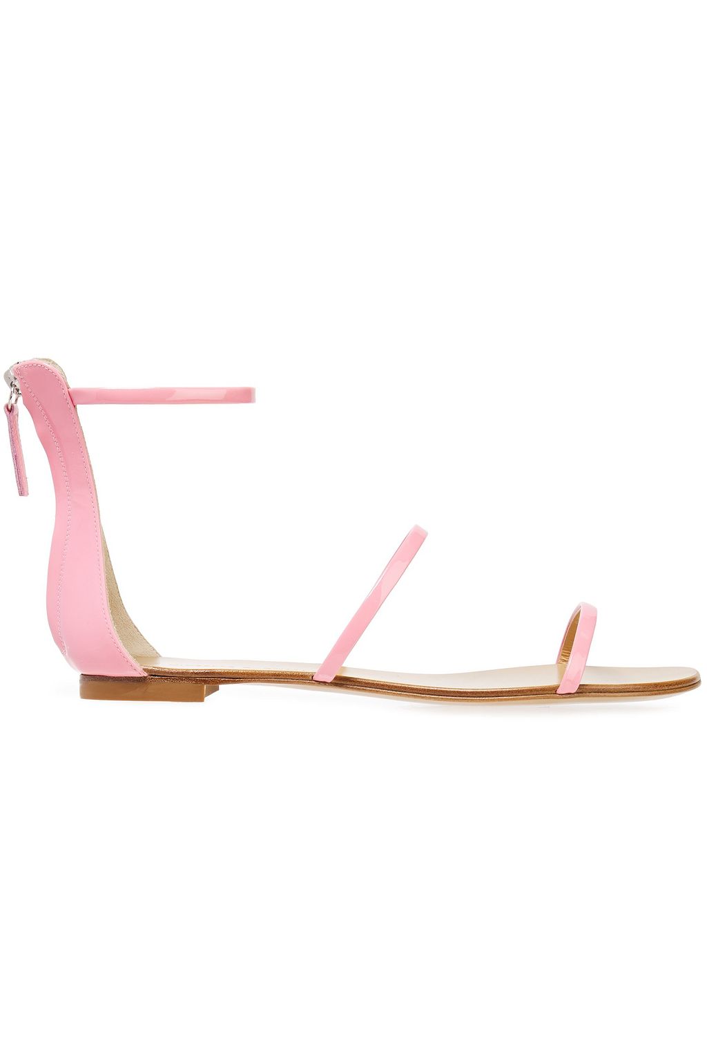 baby pink flat sandals