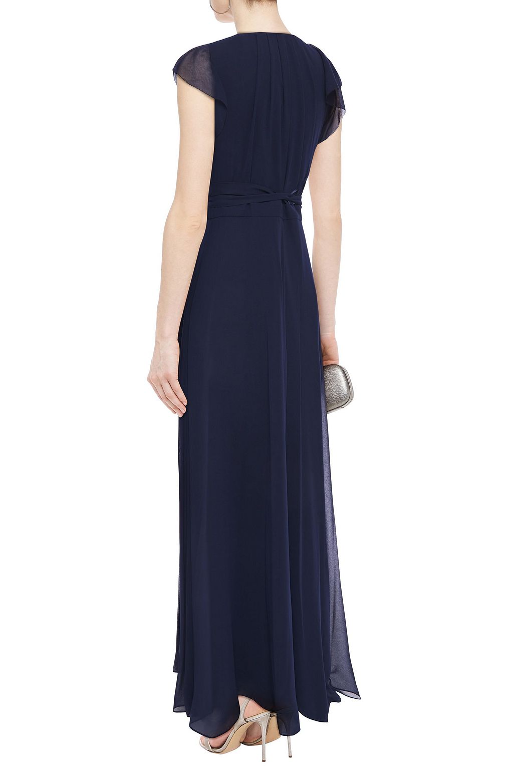 DIANE VON FURSTENBERG Eldridge ruffled georgette maxi wrap dress
