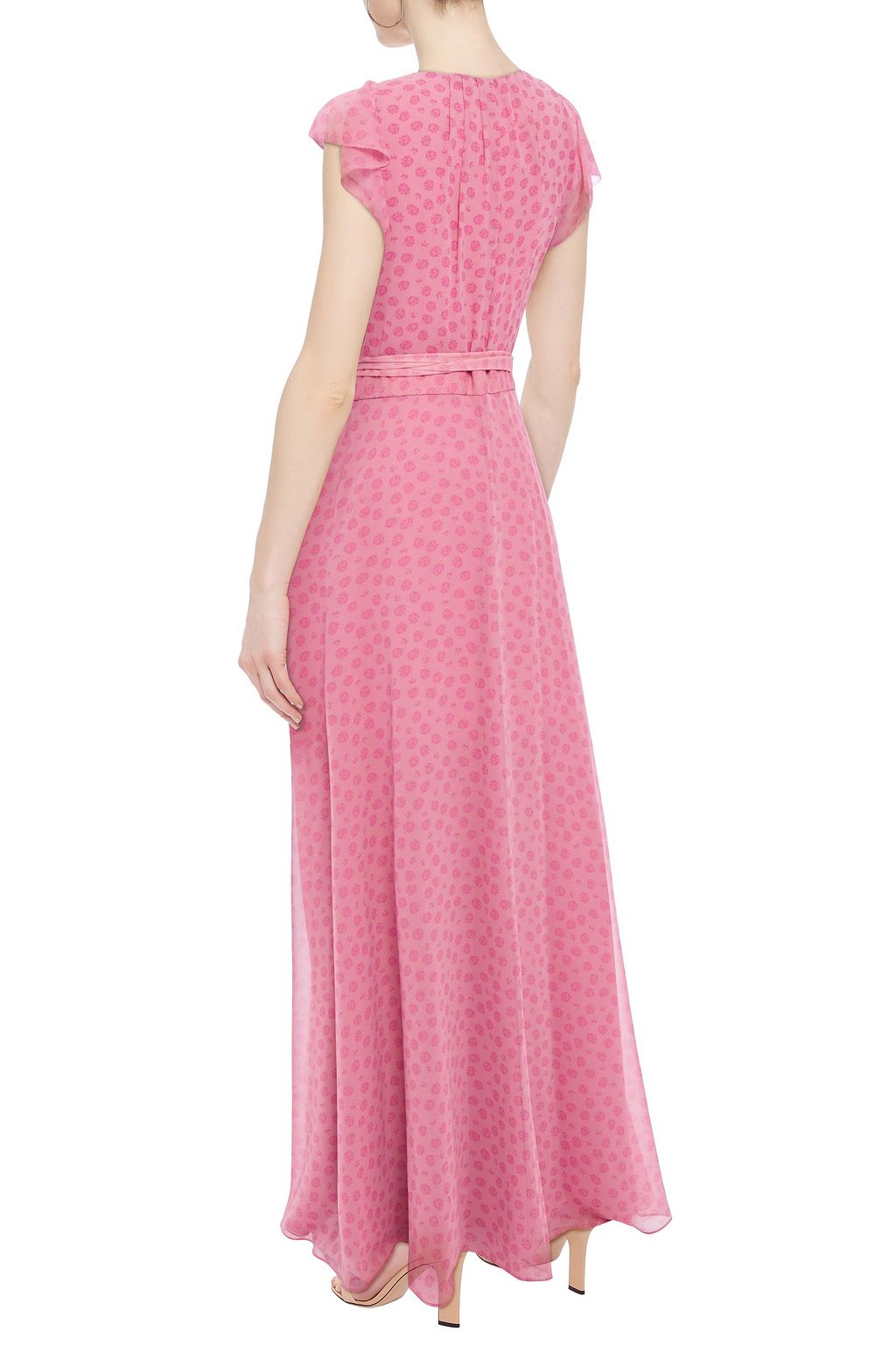 DIANE VON FURSTENBERG Eldridge ruffled floral-print chiffon maxi wrap dress