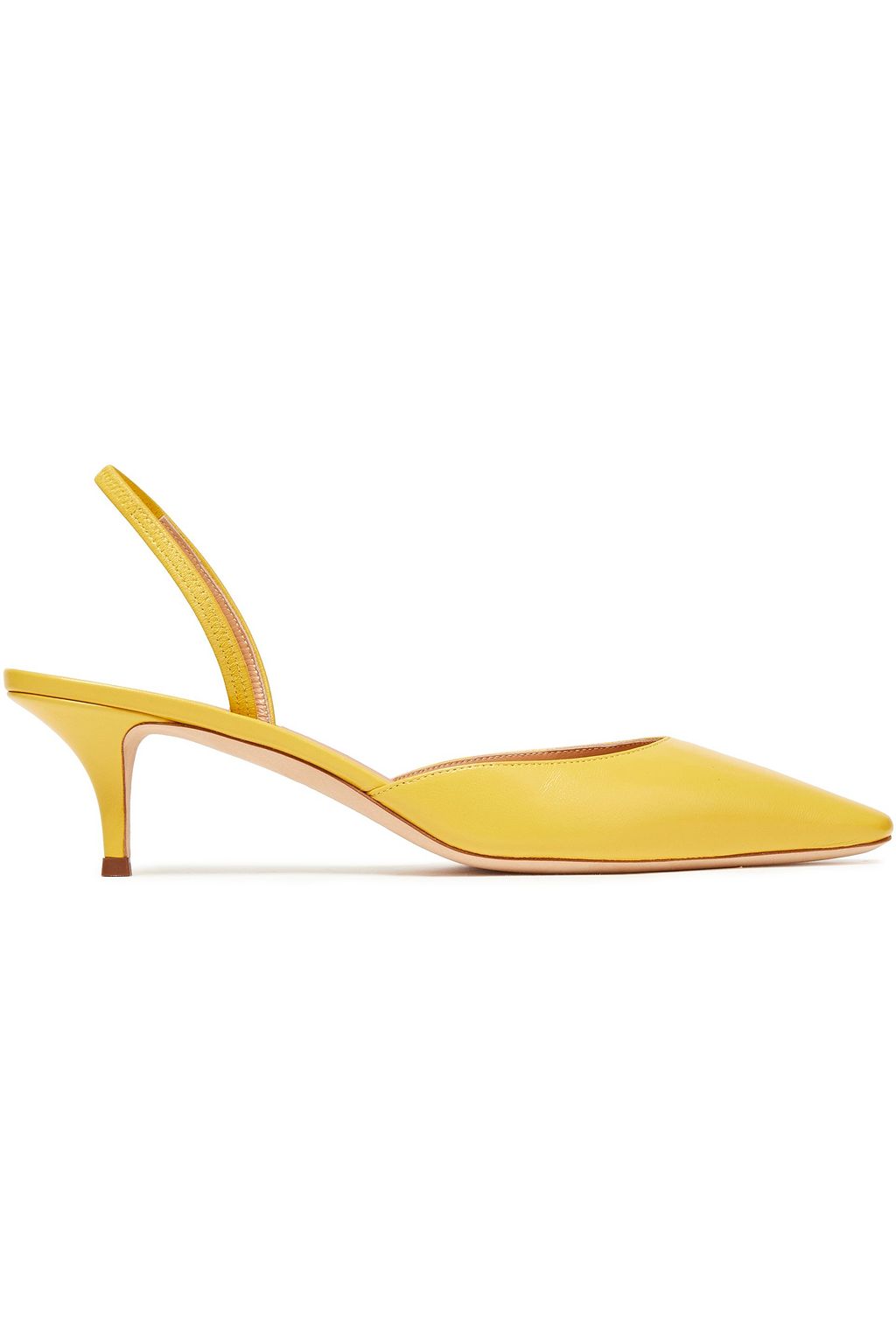 yellow slingback pumps