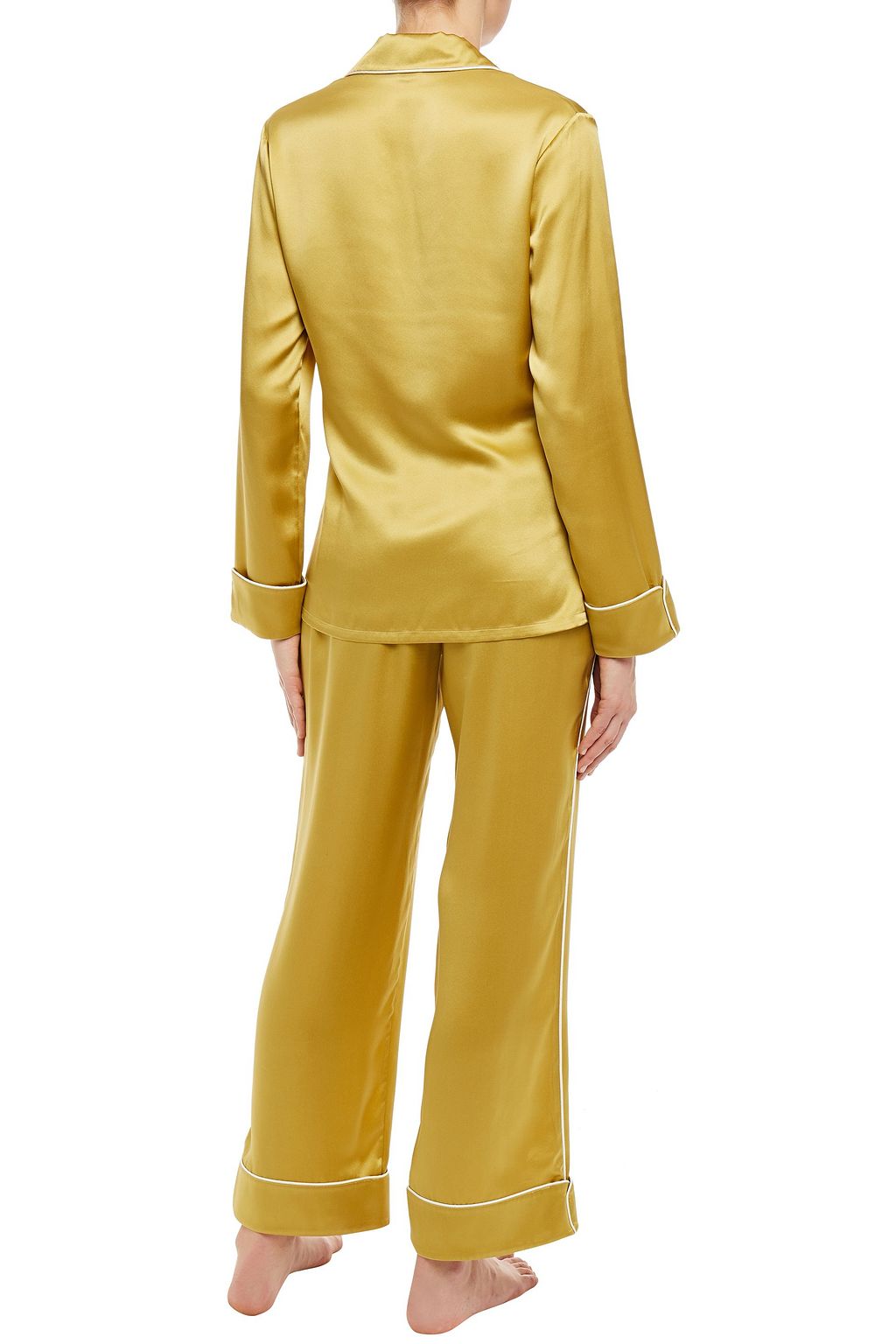 OLIVIA VON HALLE Silk-charmeuse pajama set