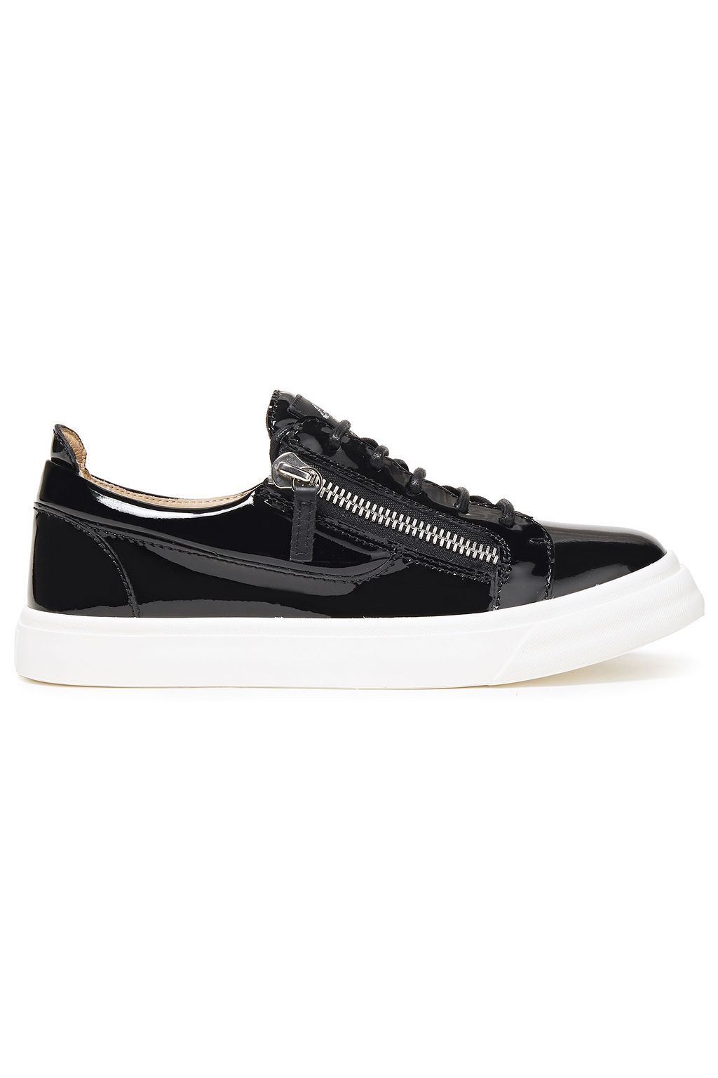 patent leather sneaker