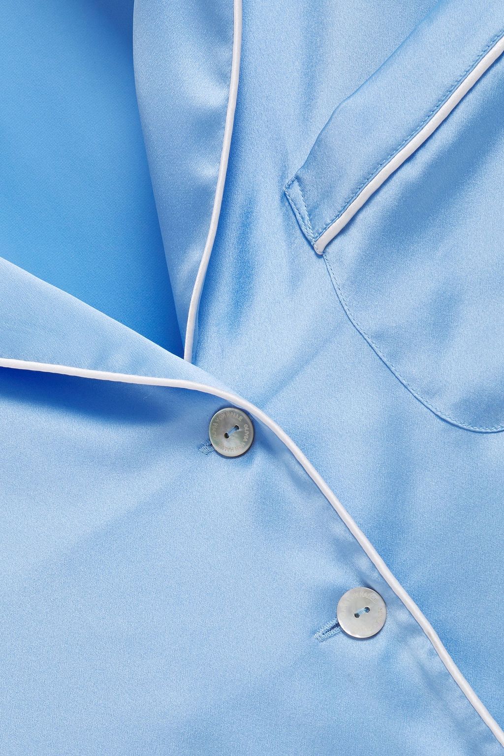 OLIVIA VON HALLE Coco silk-charmeuse pajama set