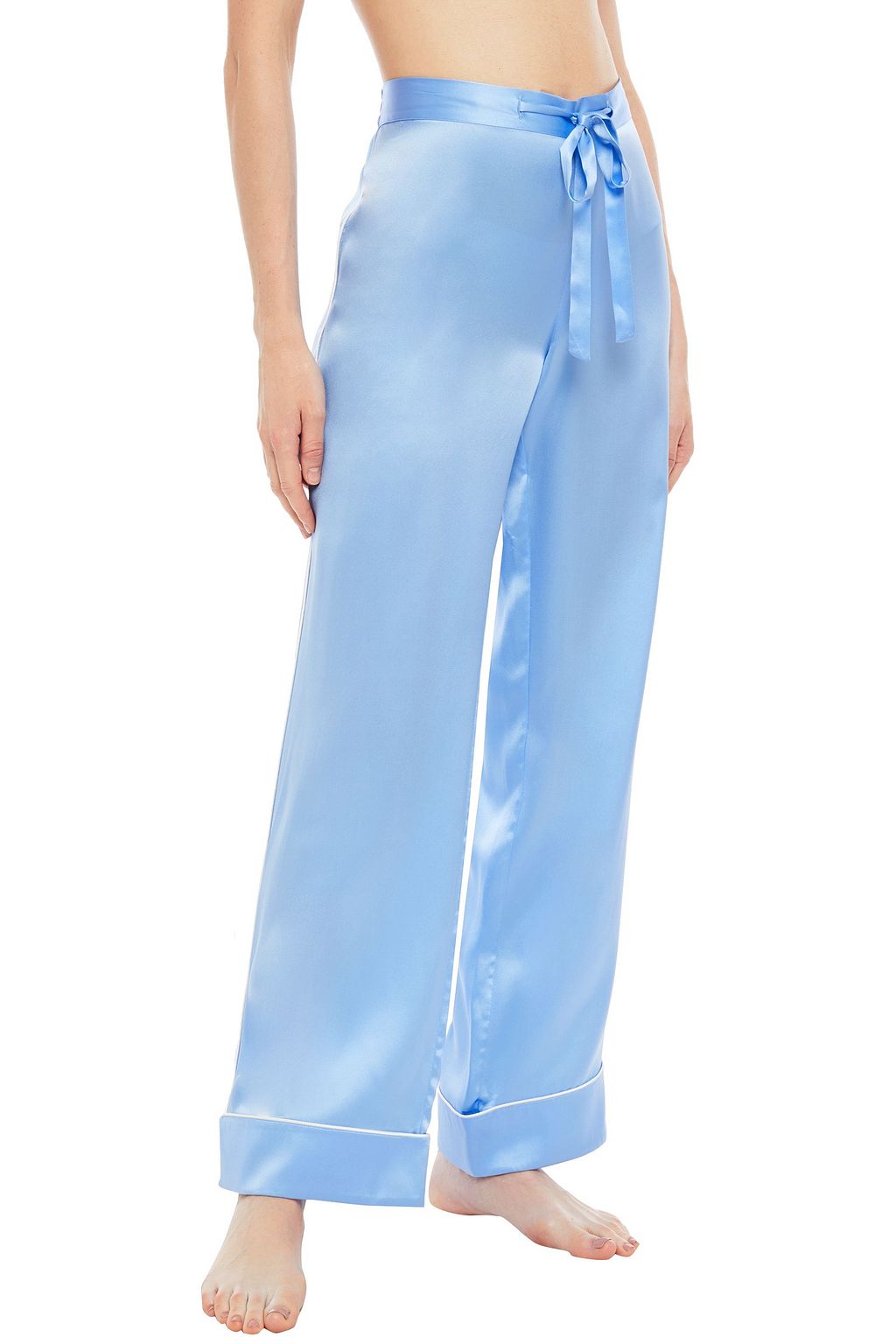 OLIVIA VON HALLE Coco silk-charmeuse pajama set
