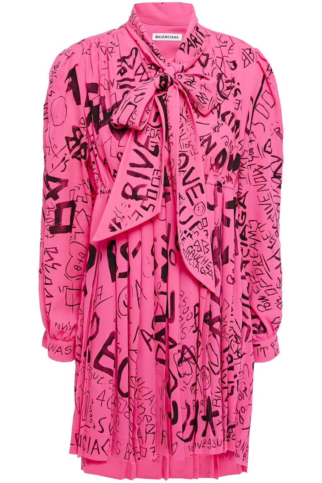 balenciaga pink dress