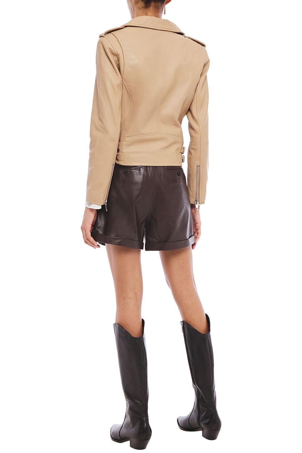WALTER BAKER Leather biker jacket