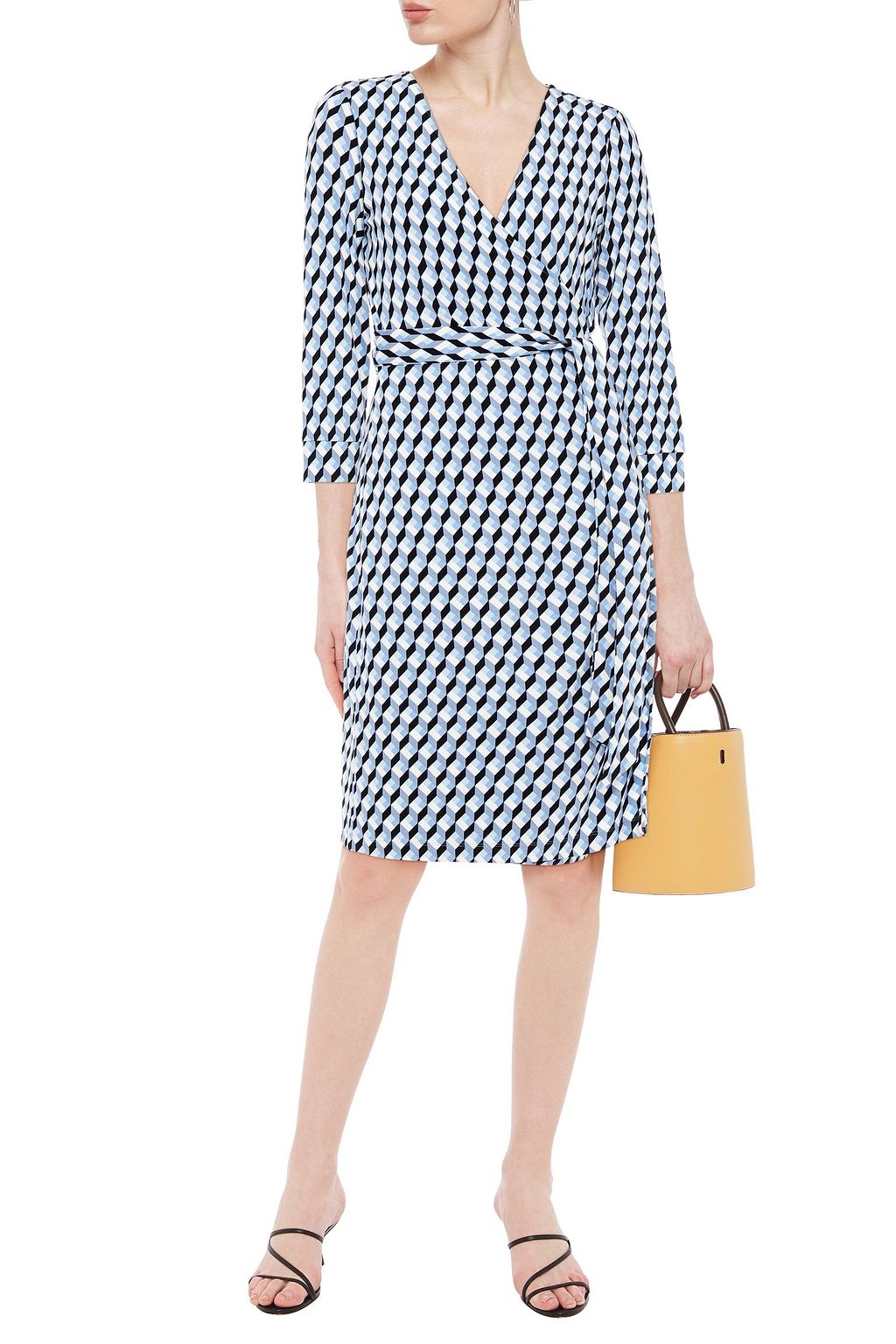 wrap dress stretch