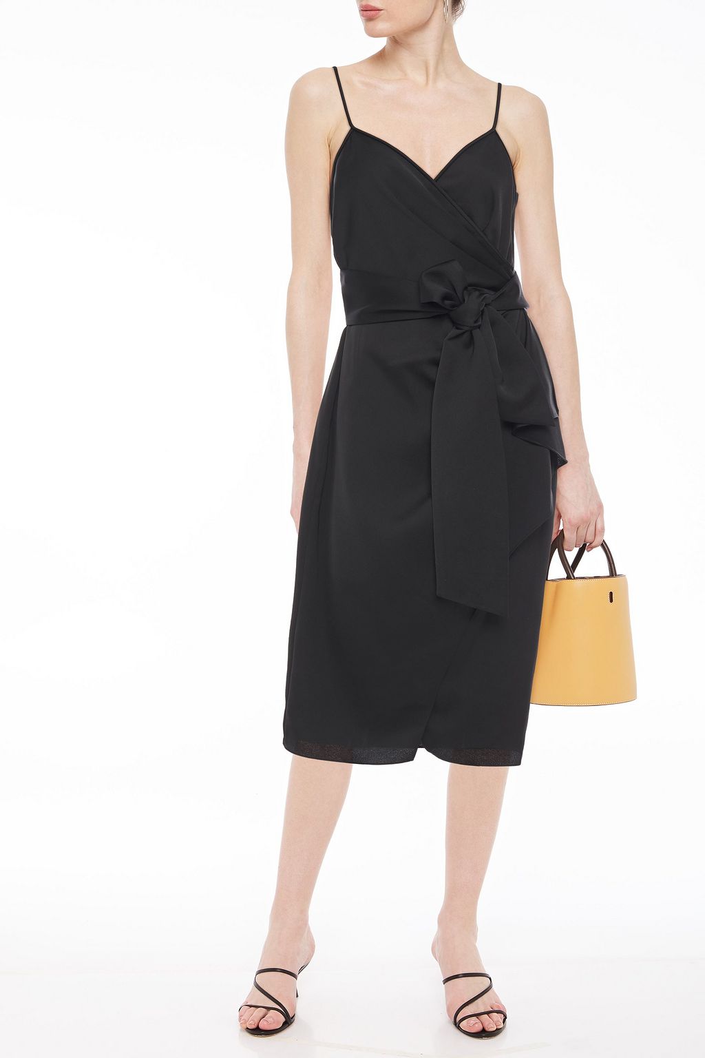 DIANE VON FURSTENBERG Avila satin-crepe midi wrap dress