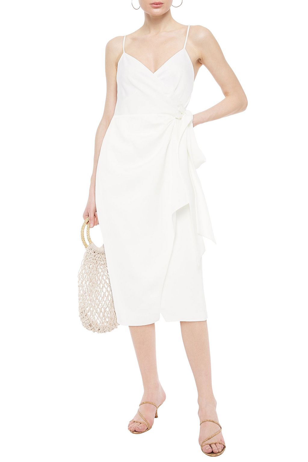 DIANE VON FURSTENBERG Avila satin-crepe midi wrap dress
